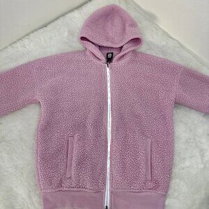 Ideology Girls Pink Sherpa Zip-Up Hoodie